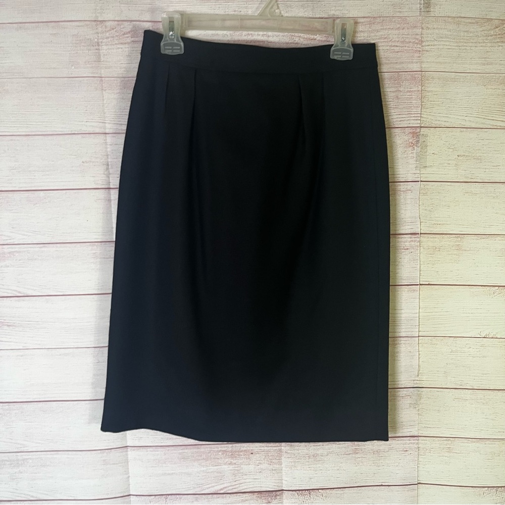 Pendleton Black 100% Virgin Wool Pencil Skirt Size 6